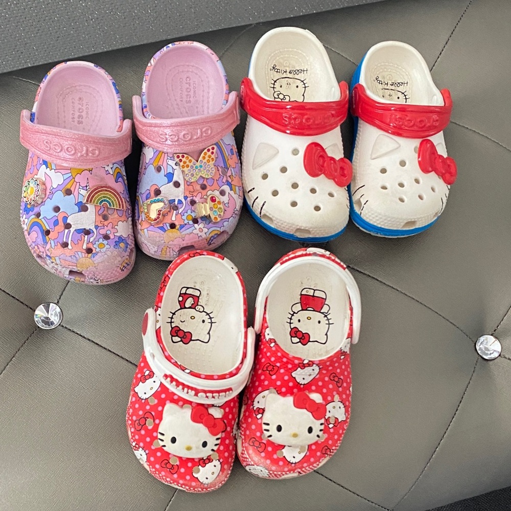 Hello Kitty Kids Sandals - Pink, White, and Red